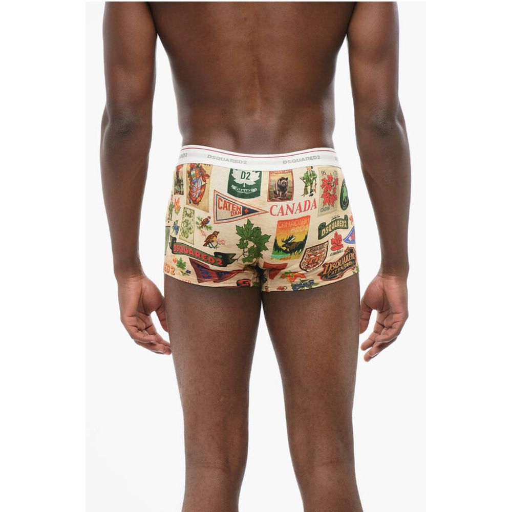 Dsquared² Printed Cotton Blend Boxer