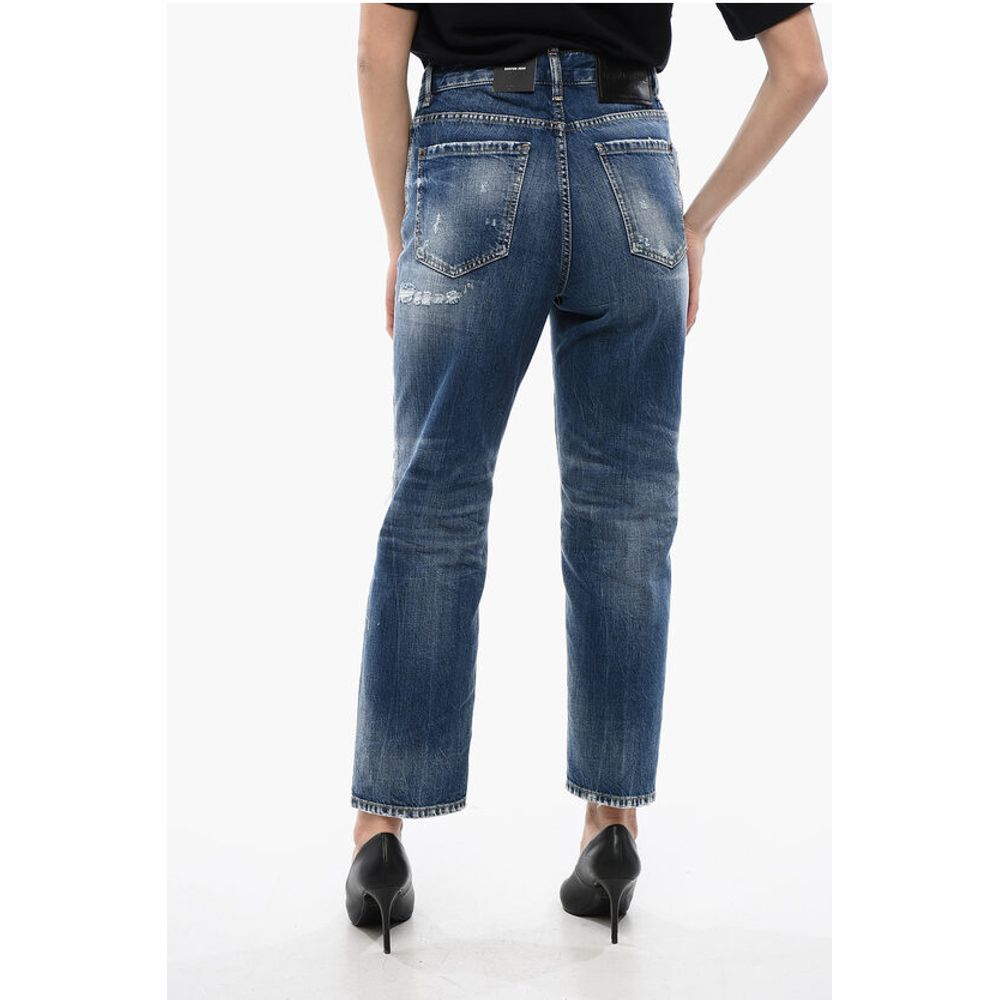 Dsquared² Distressed Boston Fit Denims 18cm