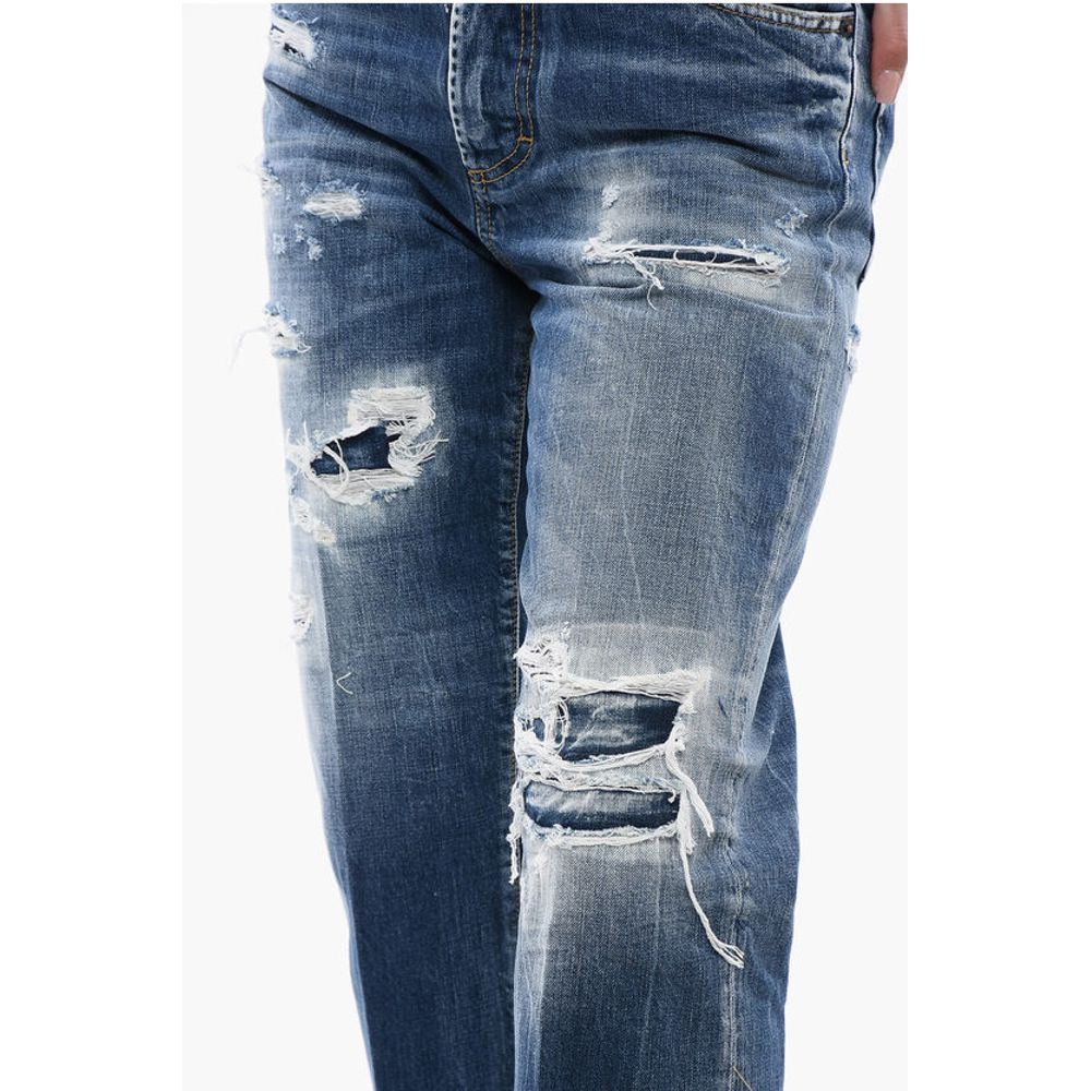 Dsquared² Distressed Boston Fit Denims 18cm