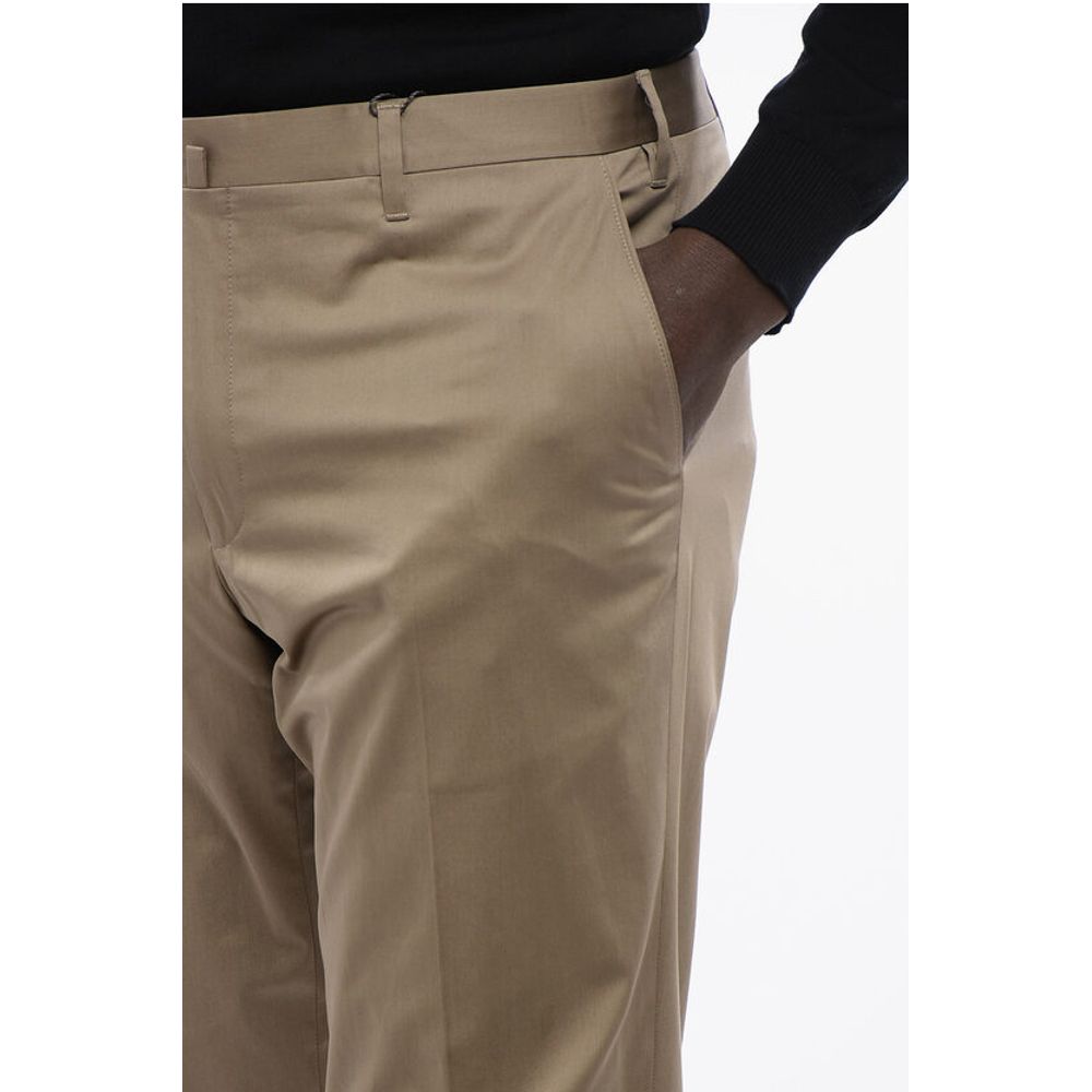 Corneliani 4-Pocketed LEADER Cotton Blend Pants with Belt Loops