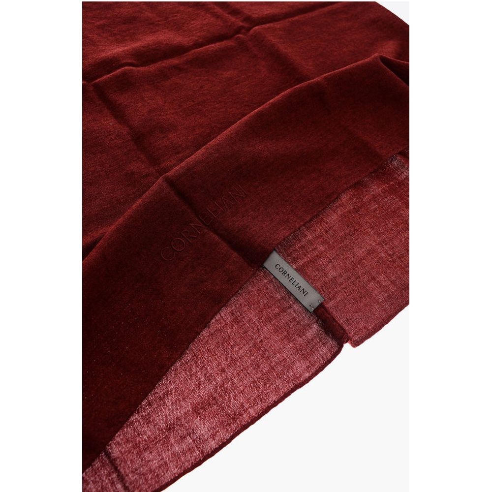 Corneliani Solid Color Virgin Wool and Silk Scarf