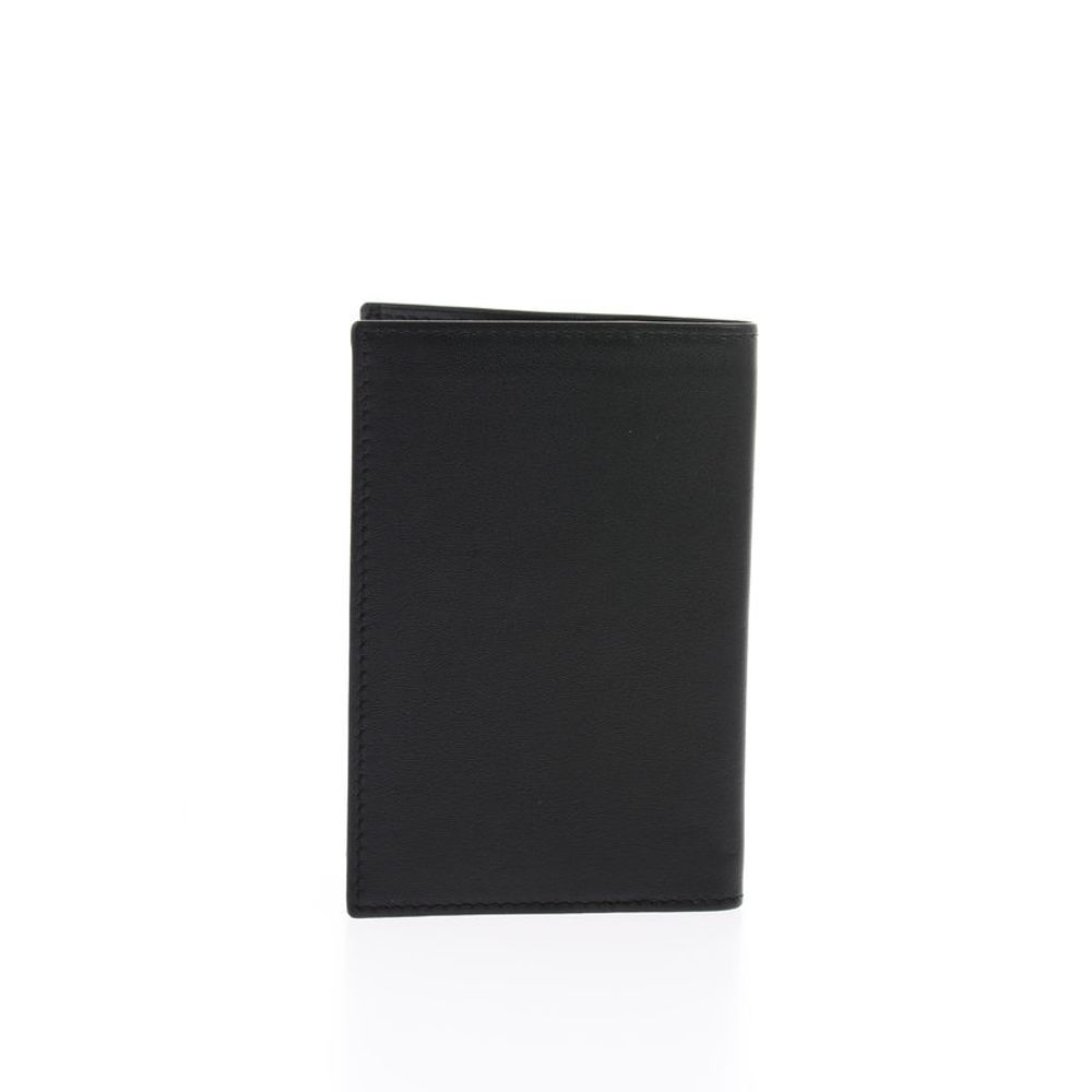 Corneliani Solid Color Leather Card Holder