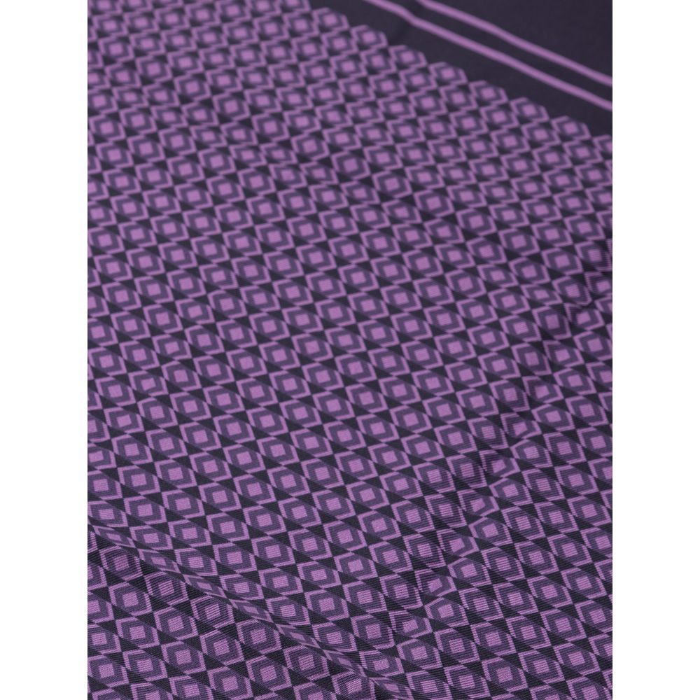 Dolce & Gabbana Purple Silk Handkerchief