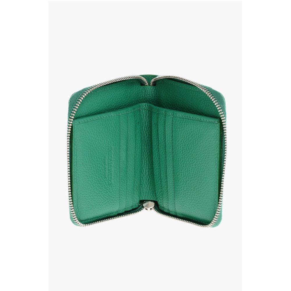 Dsquared² Textured Leather Wallet with Zipped Closure