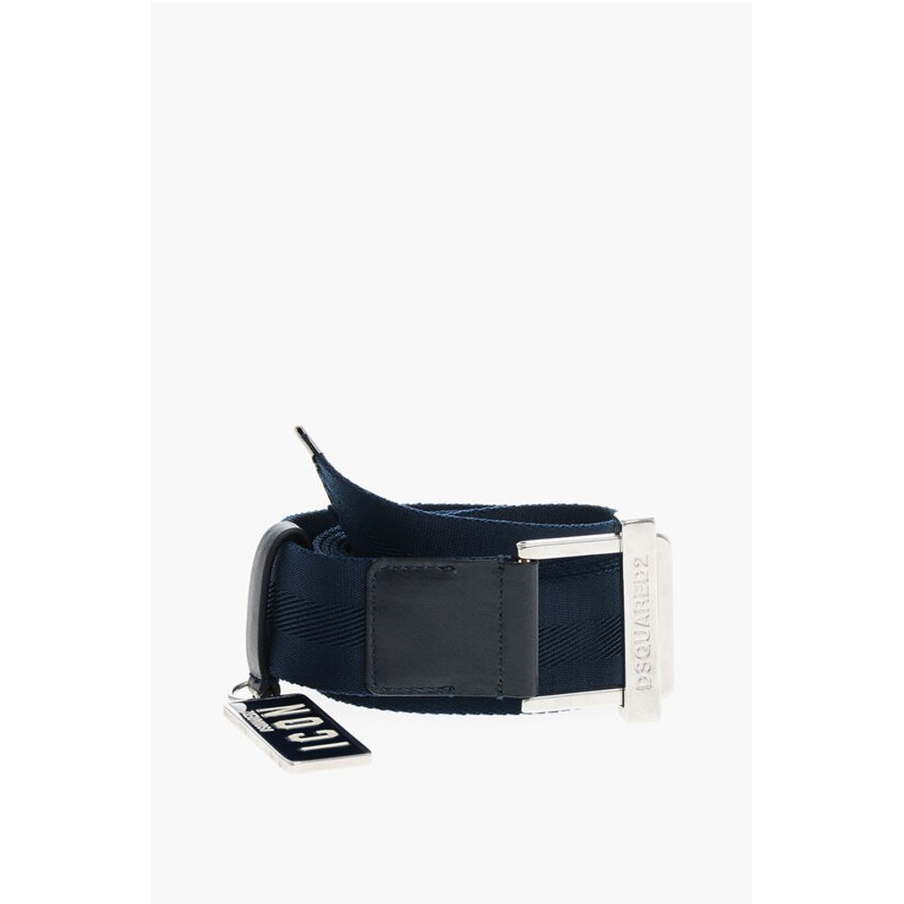 Dsquared² Fabric ICON Belt with Charm 40mm