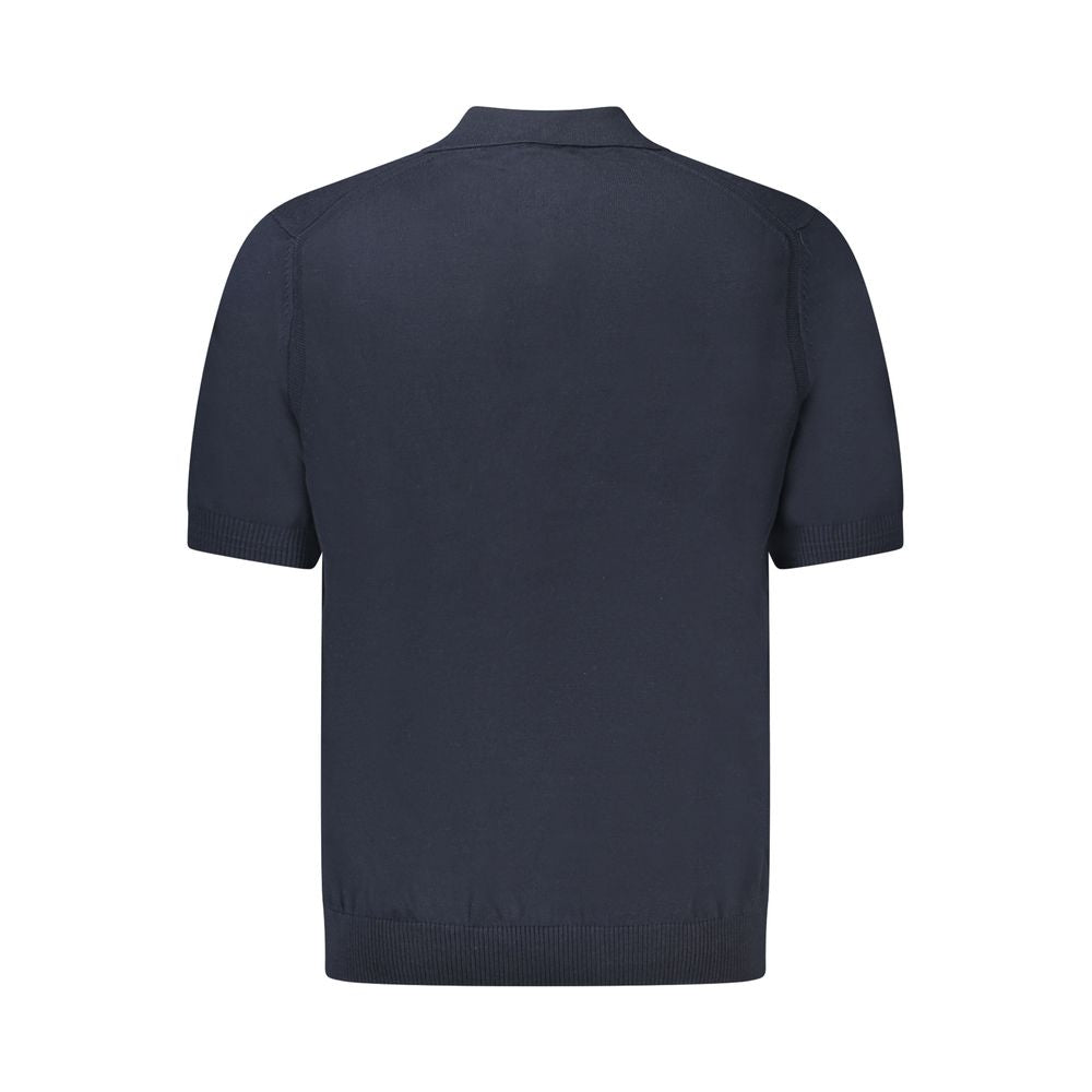 Hugo Boss Blue Cotton Sweater
