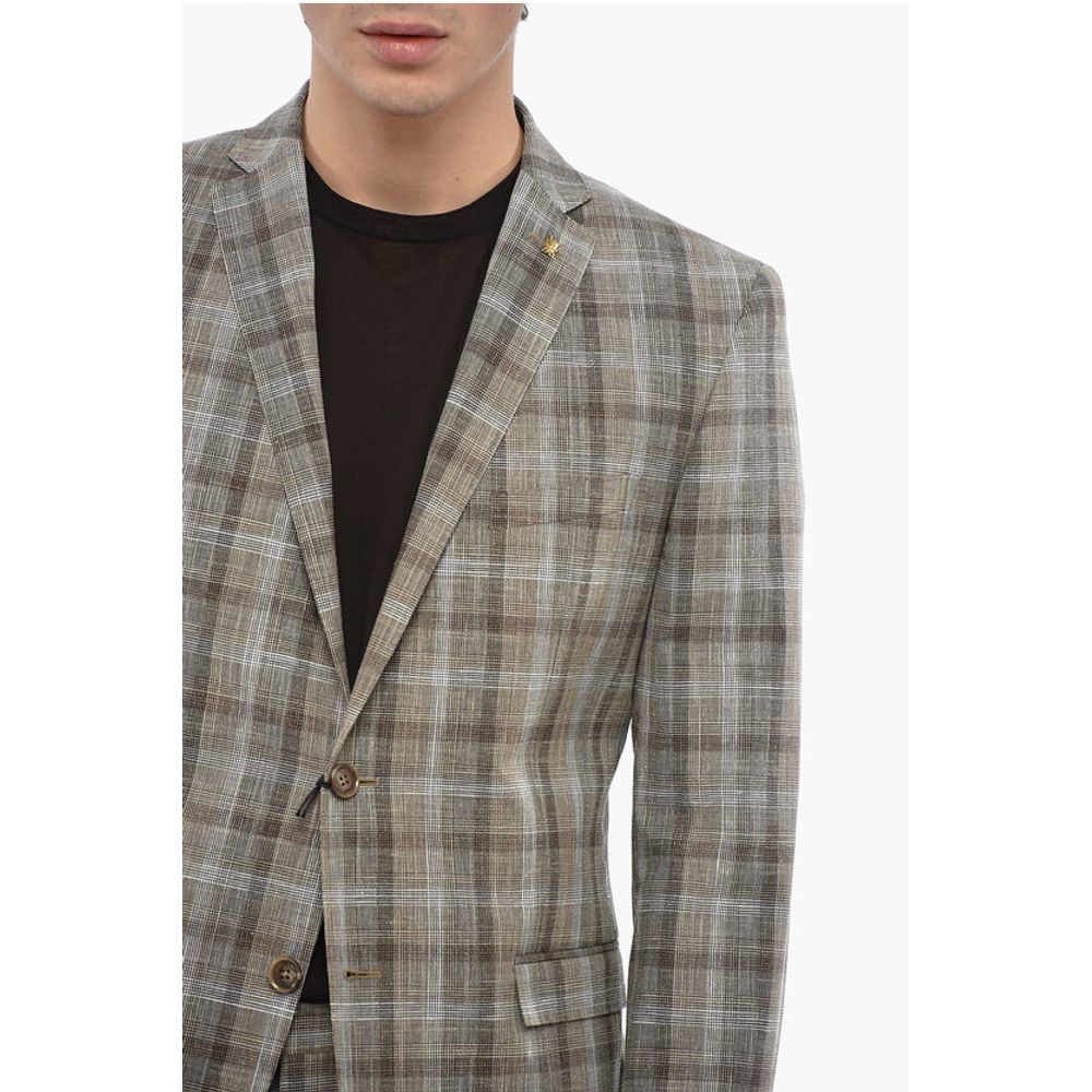 Corneliani CC COLLECTION 2 Button RESET District Checkered Suit
