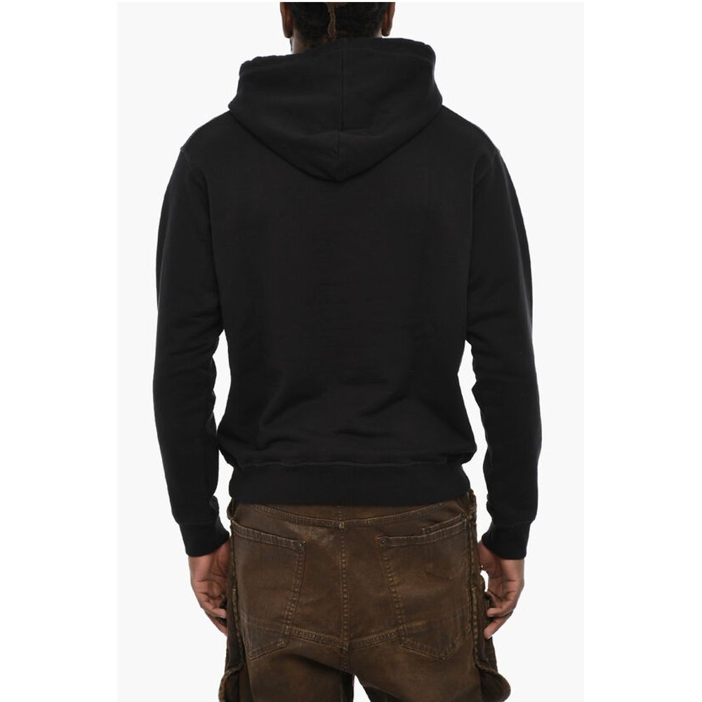 Dsquared² Solid Color Hoodie with Embossed Logo