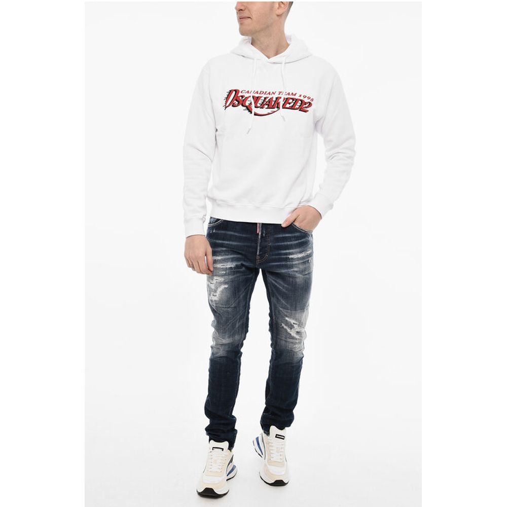 Dsquared² Cotton Hoodie with Logo Print