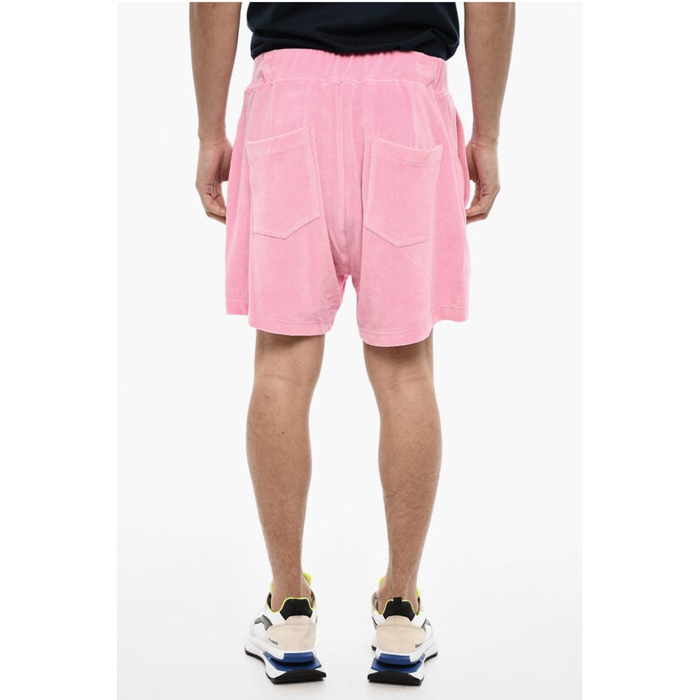 Dsquared² Chenille Shorts with Rose Embroidery