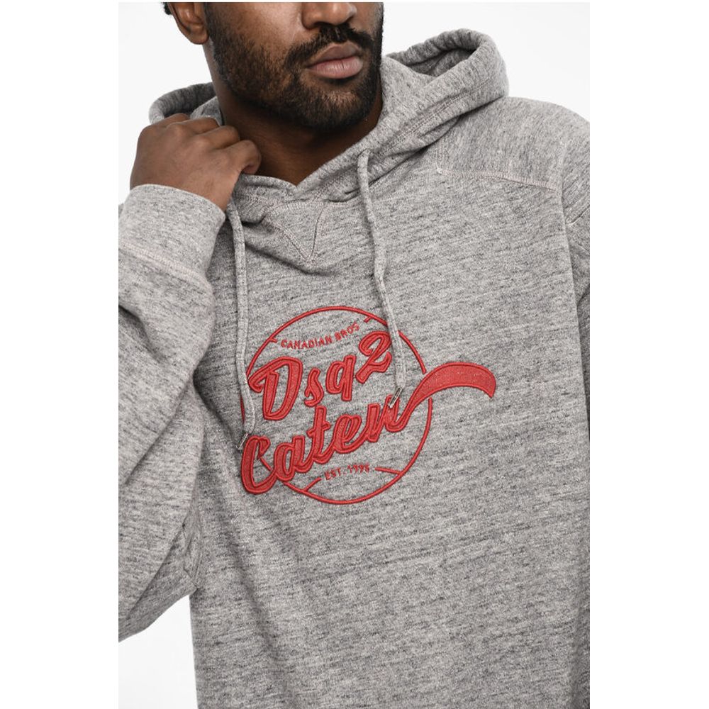 Dsquared² Cotton Hoodie with Embossed Logo