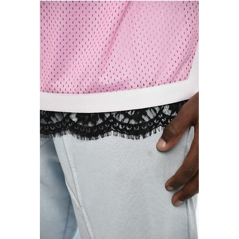 Dsquared² Perforated Tank Top with Contrast Bands