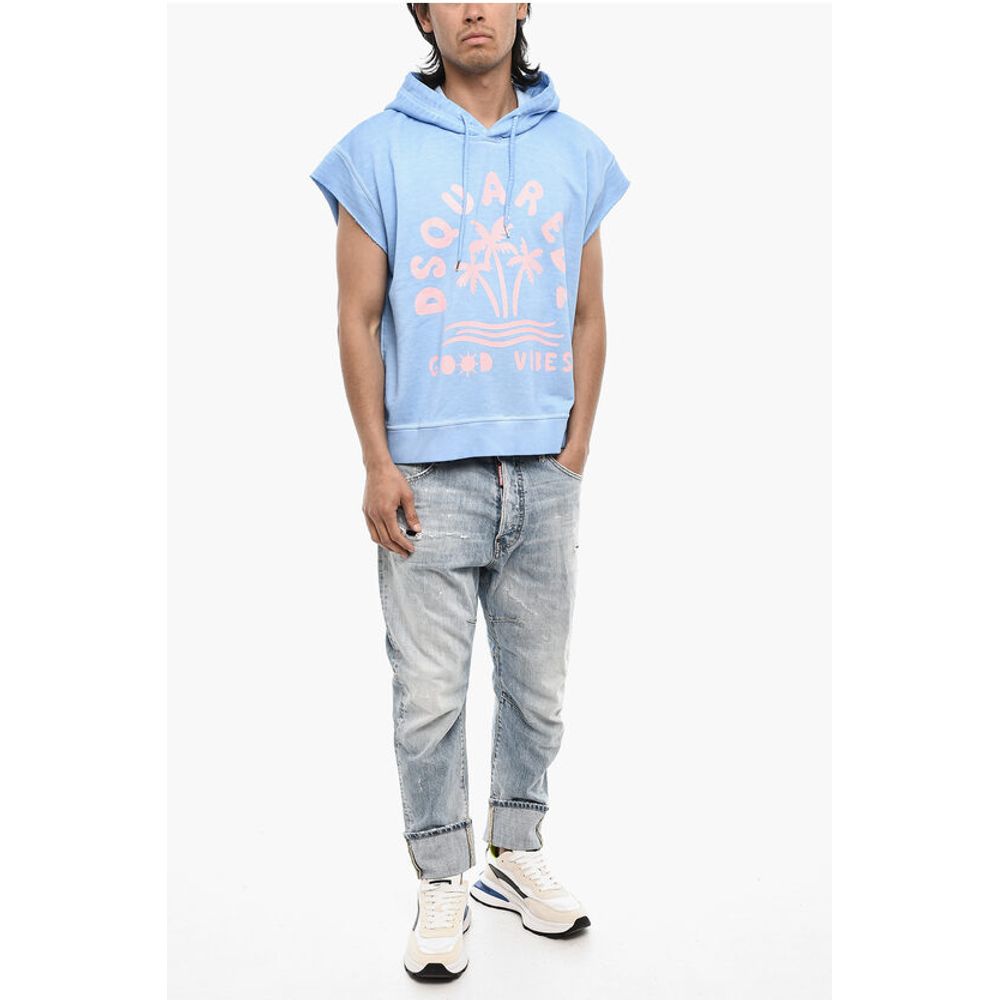 Dsquared² Sleeveless Hoodie with Print