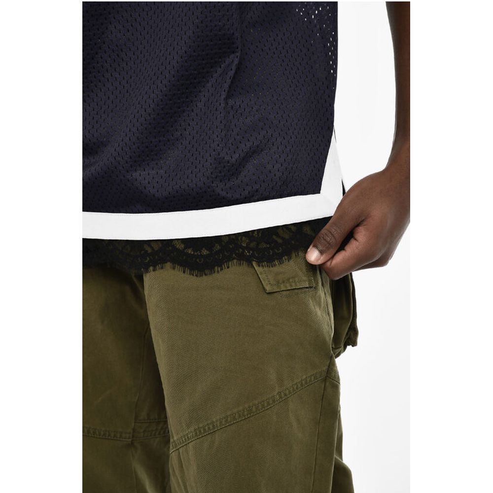 Dsquared² Perforated Tank Top with Contrast Bands