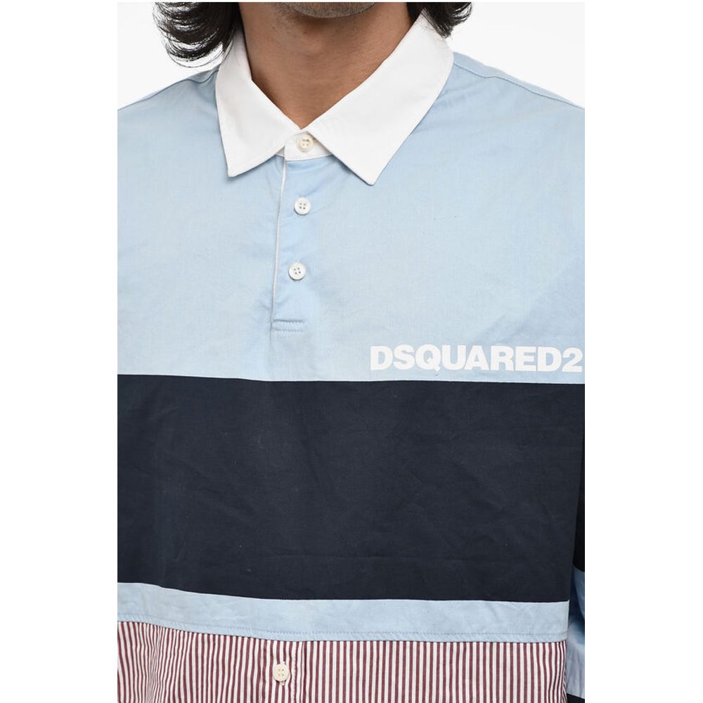 Dsquared² 3 Button Casual Shirt with Striped Hem