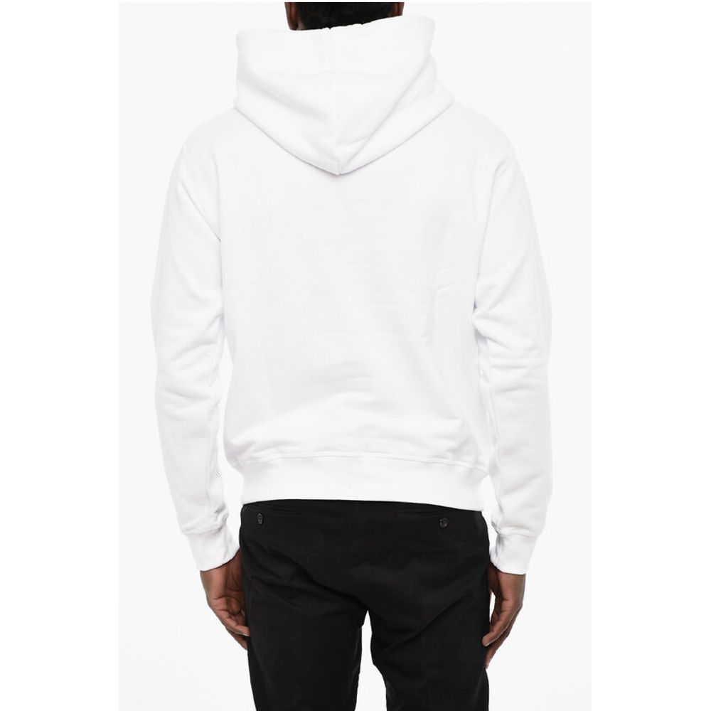 Dsquared² Solid Color Hoodie with Embossed Logo