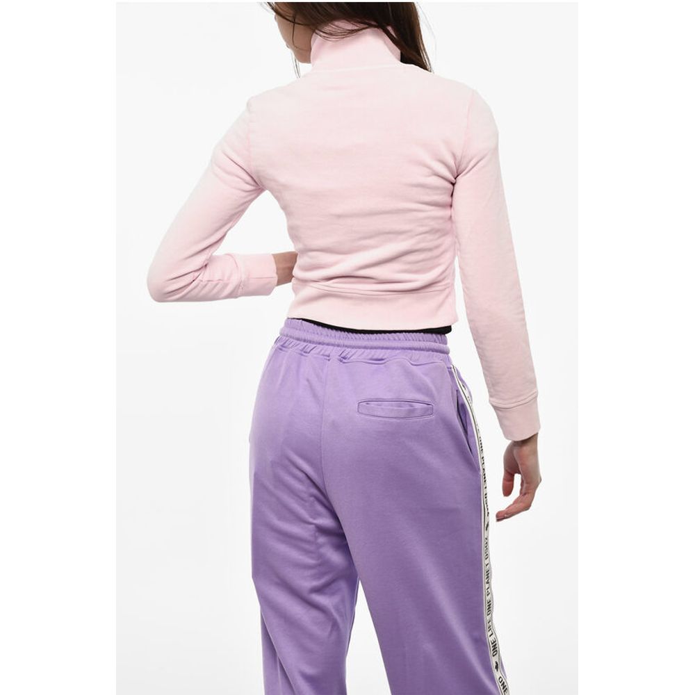 Dsquared² Brushed Cotton Cropped Zipped Sweatshirt