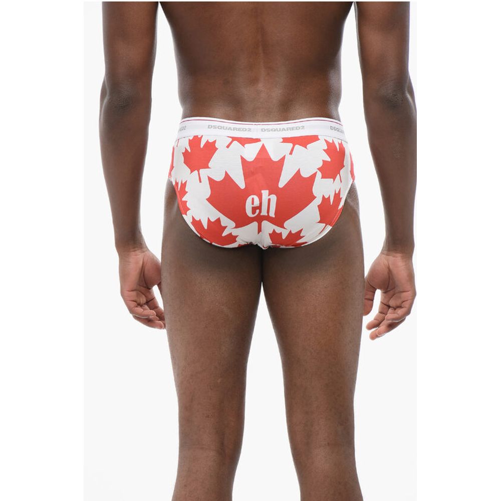 Dsquared² Printed Cotton Blend LEAF Slip