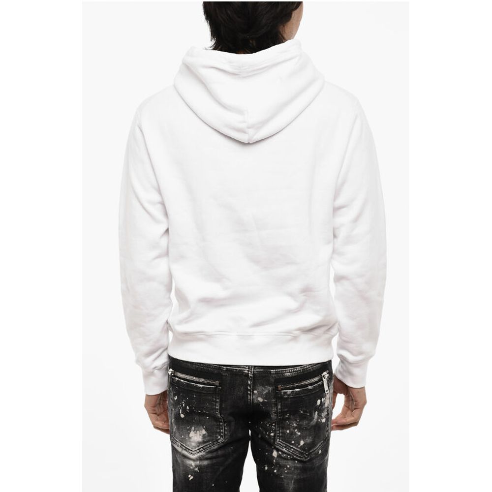 Dsquared² Cotton Hoodie With contrast Print
