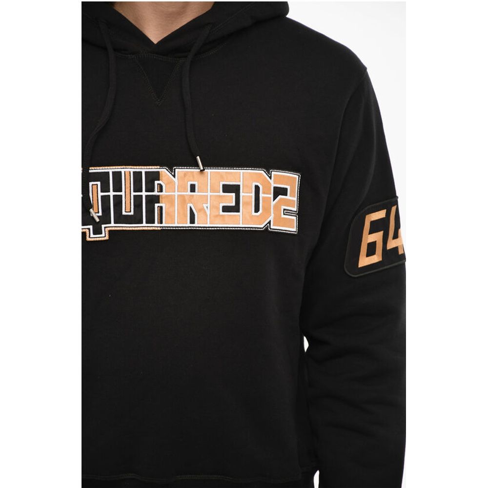 Dsquared² Cotton Hoodie with Embossed Logo