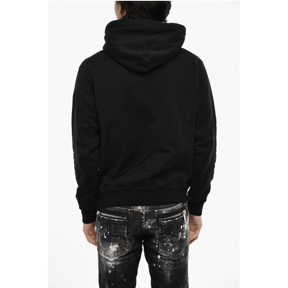 Dsquared² Cotton Hoodie with Maxi Print