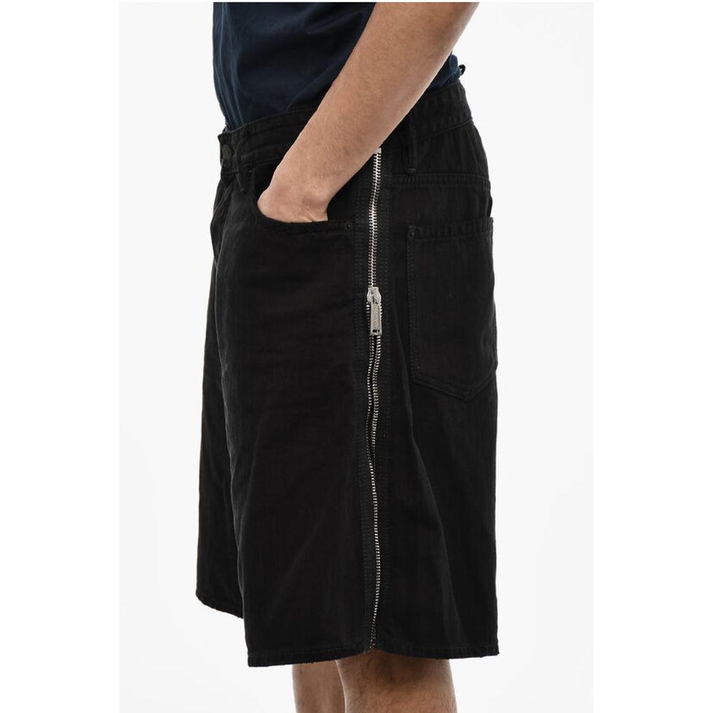 Dsquared² Dark Wash Shorts with Side Zip