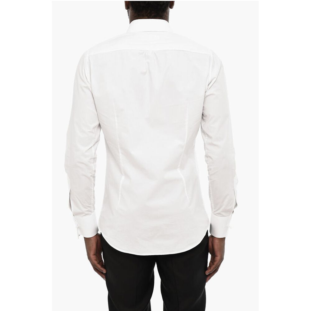 Dsquared² Poplin Cotton Shirt with Spread Collar