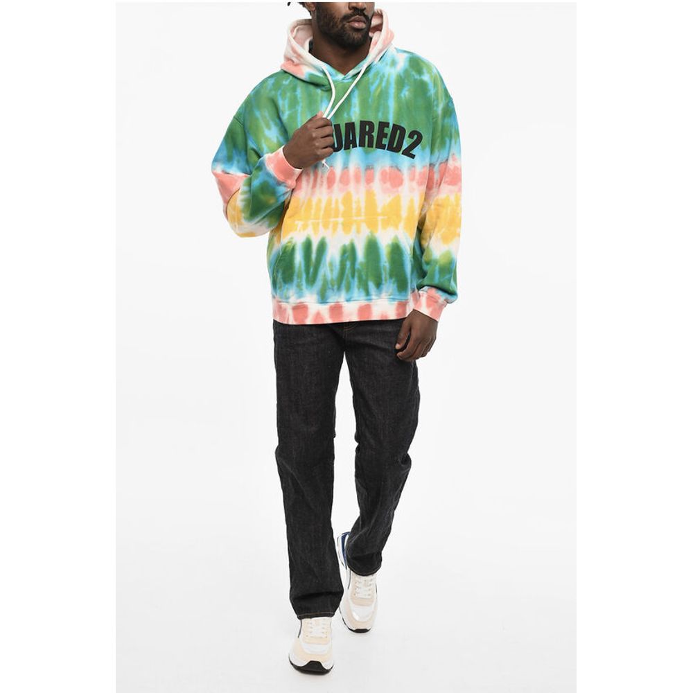 Dsquared² Tie Dye Effect Cotton Hoodie