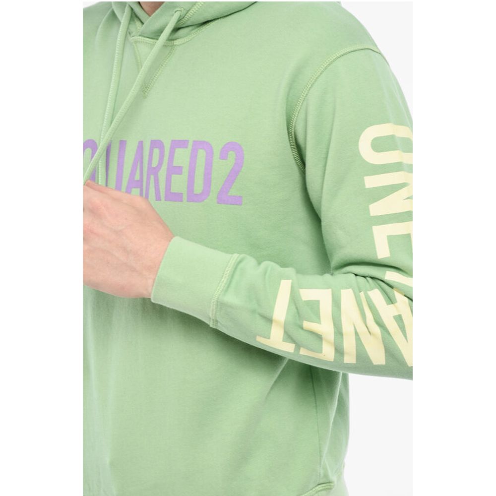 Dsquared² Cotton Hoodie with Prints