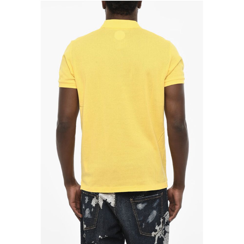Dsquared² Perforated TENNIS LEAF Polo Shirt with 3 - Buttons