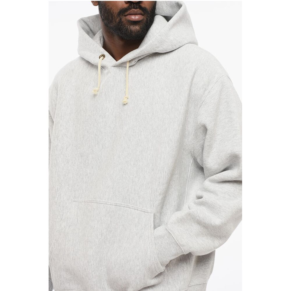 Champion Solid Color Fleeced Cotton Hoodie