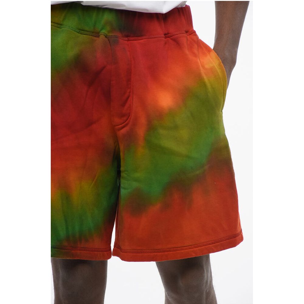 Dsquared² Tie Dye Jersey Shorts with Elastic Waistband