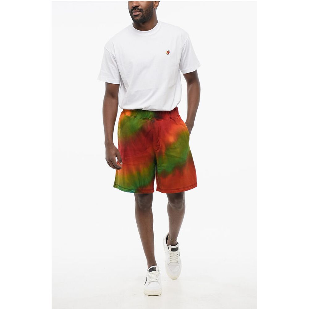 Dsquared² Tie Dye Jersey Shorts with Elastic Waistband