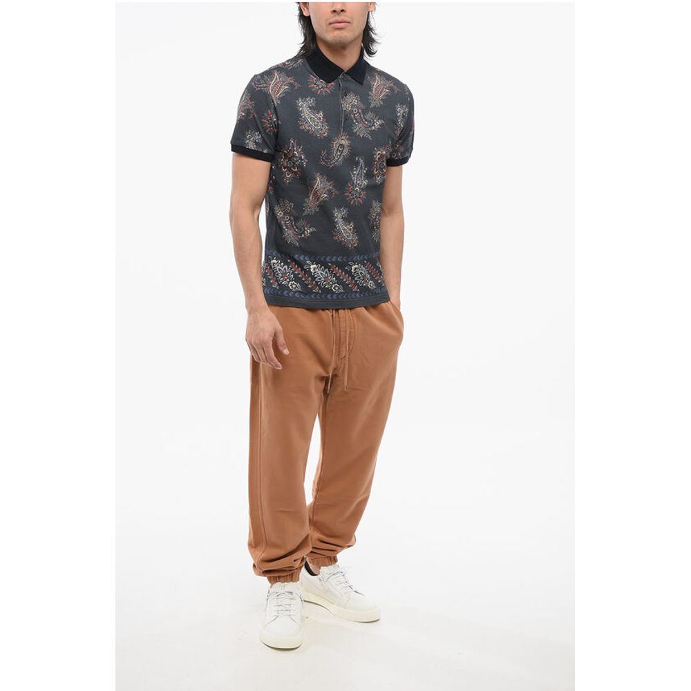 Etro Paisley Patterned Piquet Cotton Polo