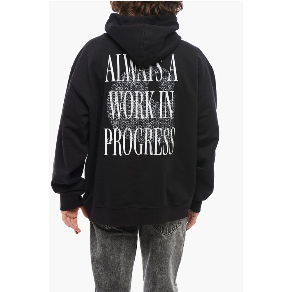Carhartt Wip Fleeced Cotton ALWAYS A WIP Hoodie with Contrasting Print