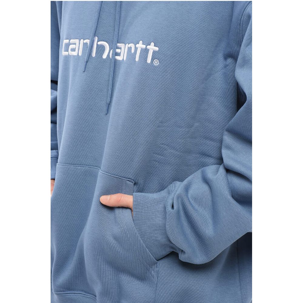 Carhartt Wip Fleeced Cotton Hoodie with Embroidered Logo