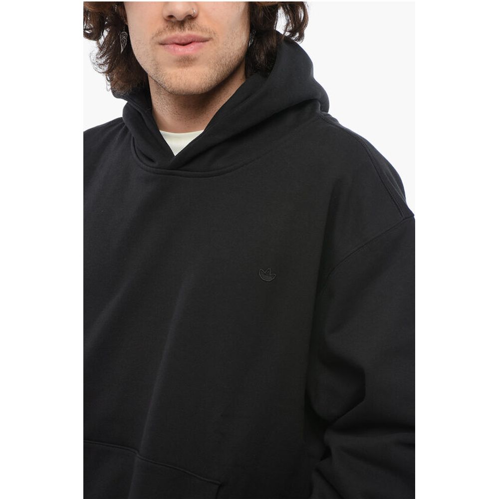 Adidas Fleeced Cotton Hoodie with Patch Pocket