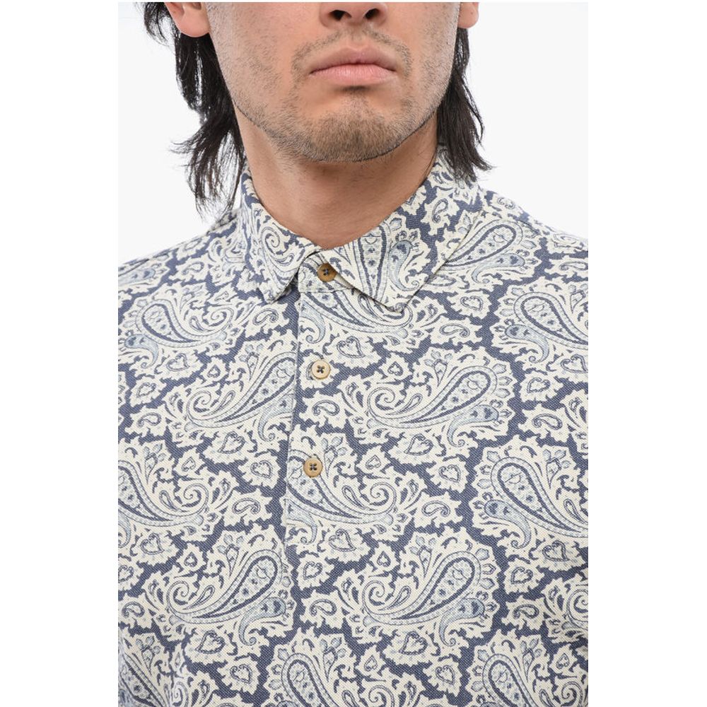 Altea Short Sleeved Polo With Paisley Motif