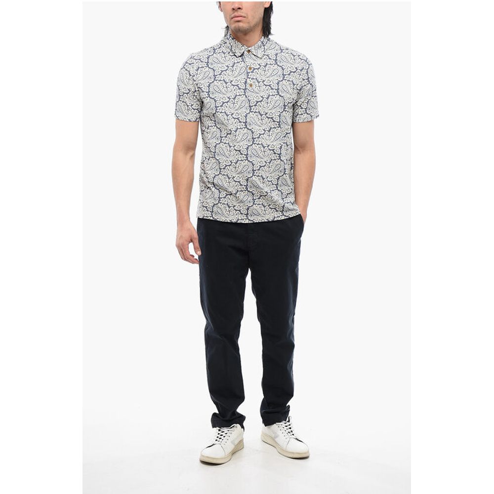 Altea Short Sleeved Polo With Paisley Motif
