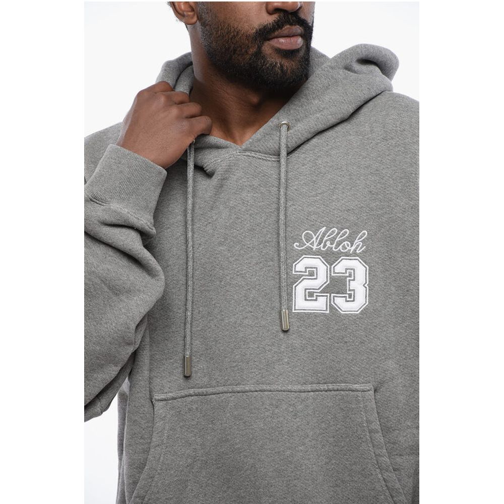 Off-White Cotton 23 LOGO SKATE Hoodie with Contrast Embroidery
