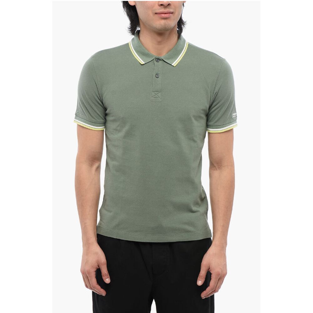 Woolrich PENNY-RICH Piquet Cotton Embroidered Polo