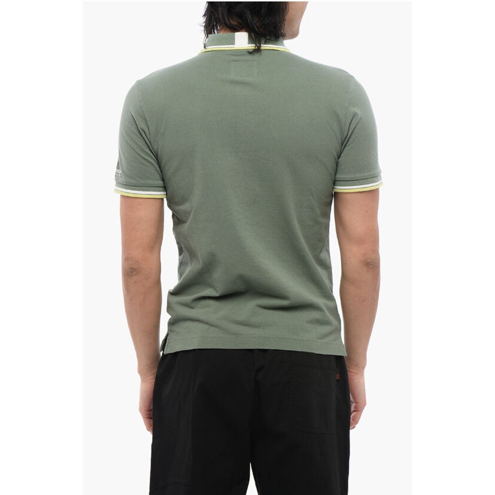 Woolrich PENNY-RICH Piquet Cotton Embroidered Polo