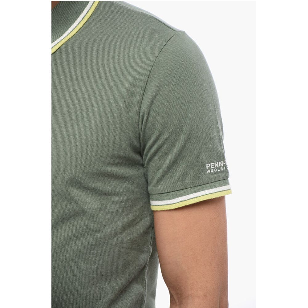 Woolrich PENNY-RICH Piquet Cotton Embroidered Polo