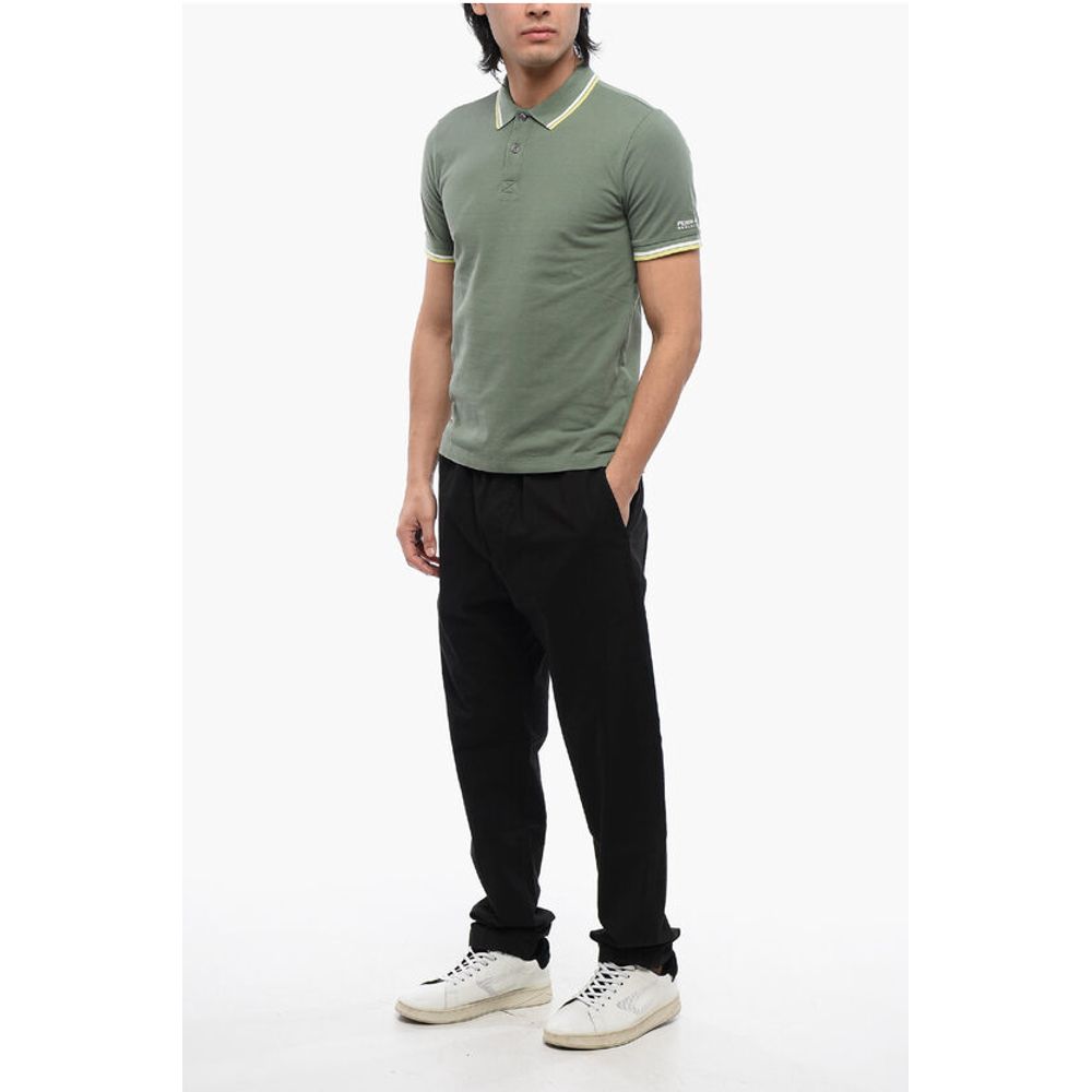 Woolrich PENNY-RICH Piquet Cotton Embroidered Polo