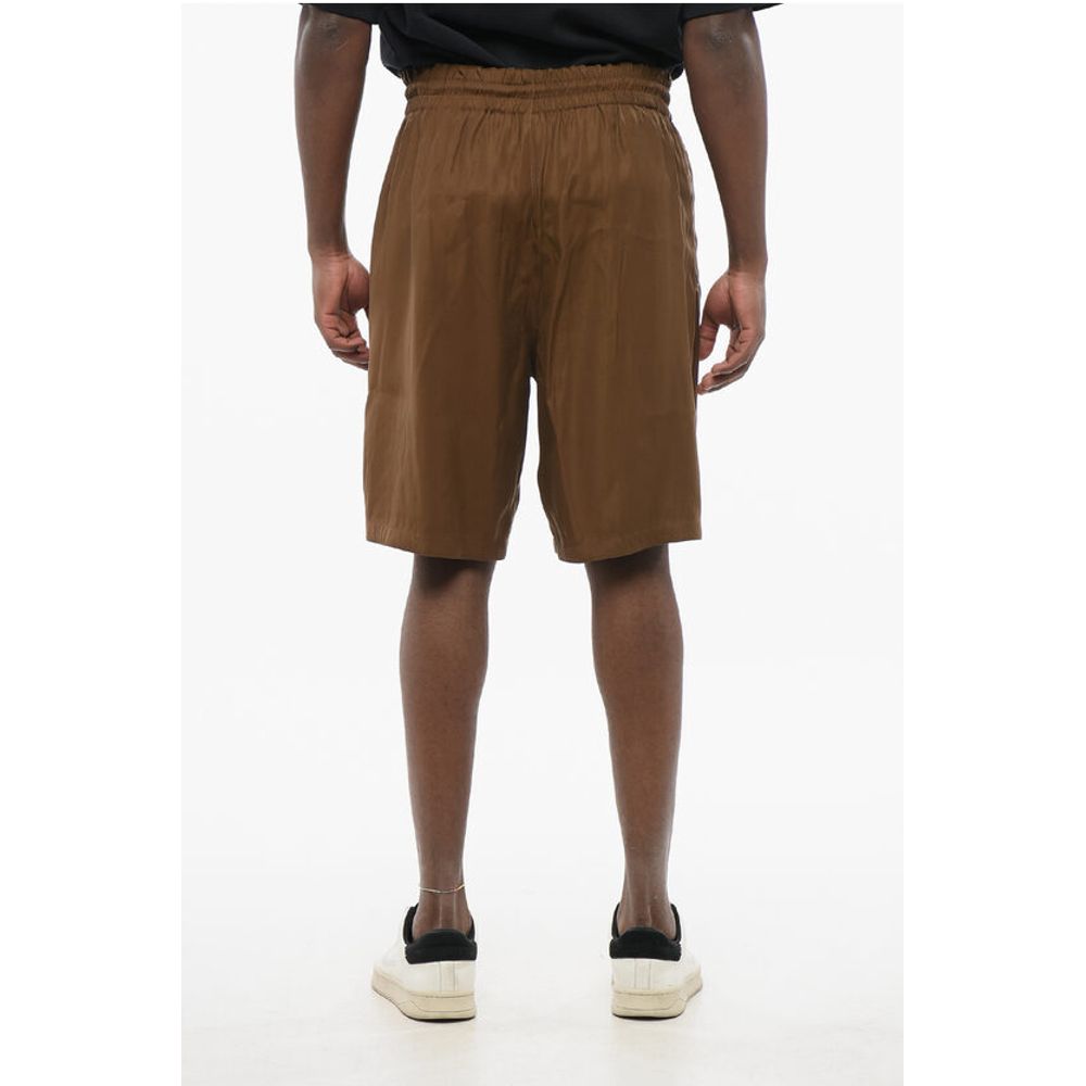 Armani EMPORIO Animal Patterned Fabric Reversible Shorts