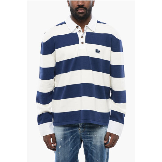 Dsquared² Striped Long Sleeved Polo