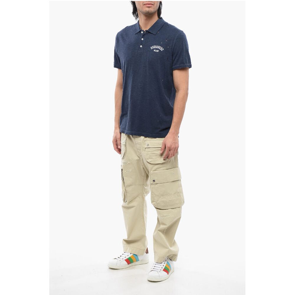 Dsquared² Distressed Effect Tennis Fit Polo