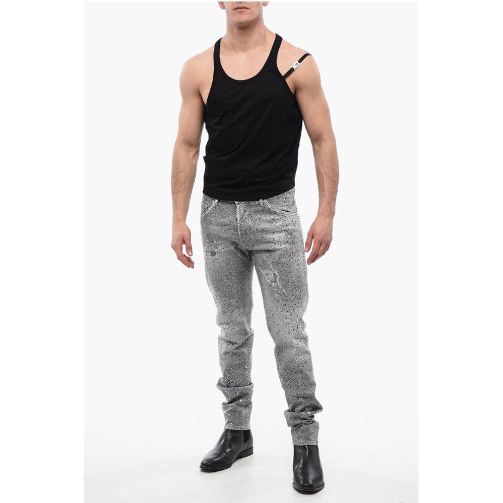 Dsquared² ICON Logoed lace Tank Top