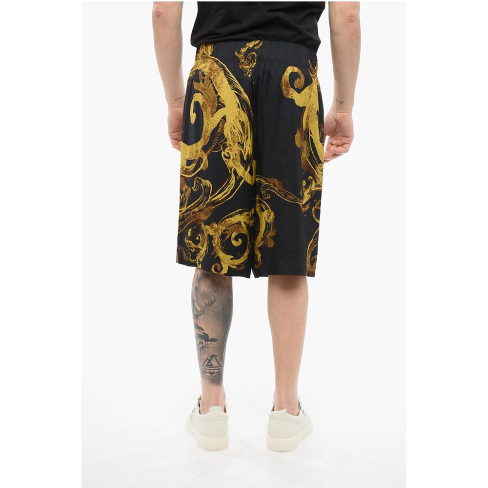 Versace JEANS COUTURE Barocco Patterned WATERCOLOR Viscose Shorts