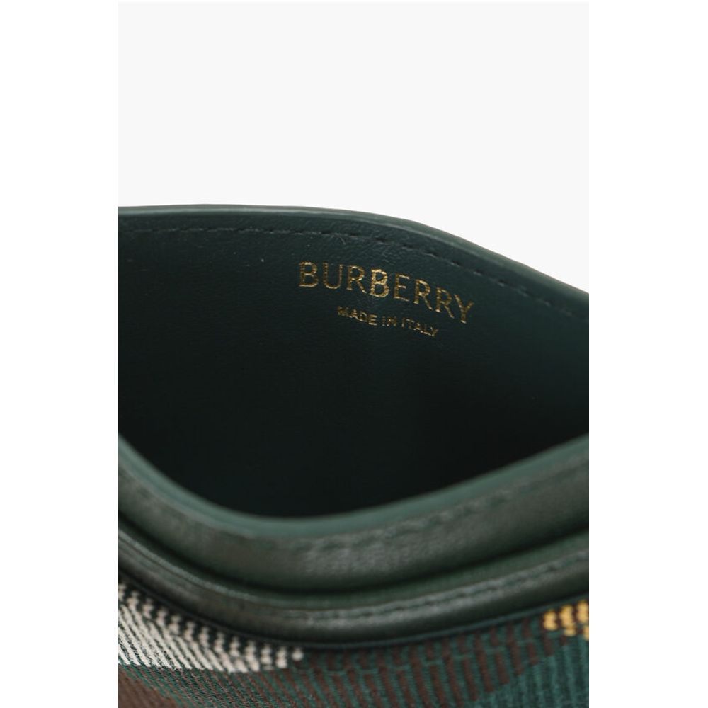 Burberry Checked Leather and Fabric ROCKING HORSE Card Holder